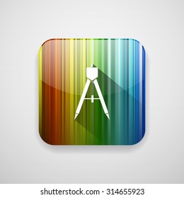 geometric compass icon