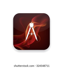 geometric compass icon