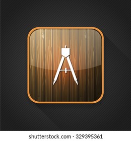 geometric compass icon