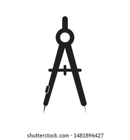 geometric compass icon. vector illustration