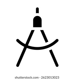 Geometric compass. Measures angles and distances.