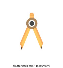 geometric compass school and education icon vector illustration