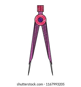 Geometric compass utensil scribble