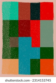 Geometric Composition 04 - Rebel with Shapes: Embrace Abstract Geometric Art on Your Walls!