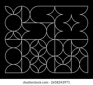 Composición geométrica Formas circulares y semicirculares