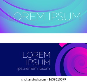 Geometric composition with color gradients design template 
