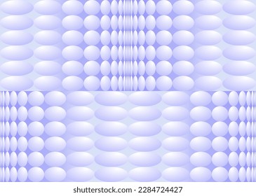 composición geométrica en forma de esferas de tonos azul púrpura claro
