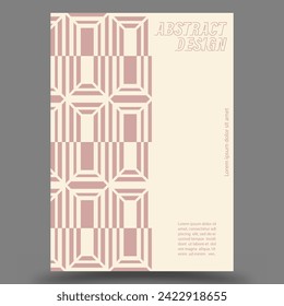 Geometric composition. The idea of a banner, brochure, catalog, or booklet. A template for creative design