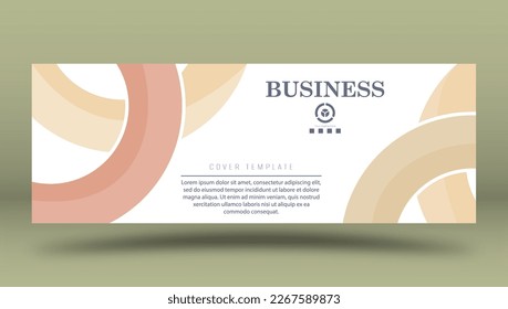 Geometric composition with an intersecting circle. A modern template for posters, posters, covers, postcards, business cards. Minimalist style for creative ideas and creative design