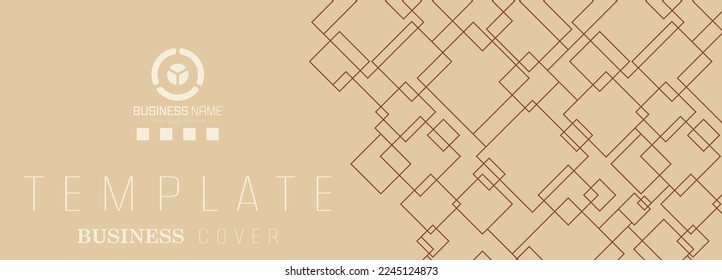 Geometric composition of the intersection of squares. A modern template for posters, posters, covers, postcards, business cards. Minimalist style for creative ideas and creative design