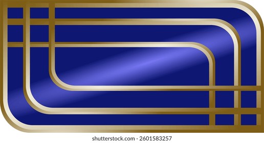 geometric composition, lines or planes with gradient colors blue and gold brown as inspiration in applied art design or graphic design
