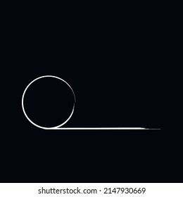 Geometric composition on black background for your ideas 