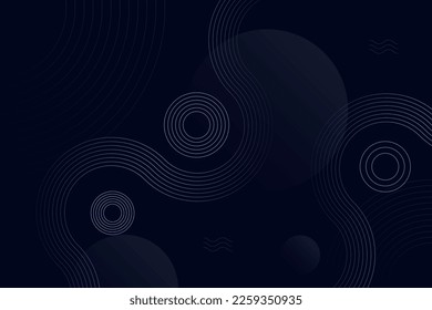 Geometric composition with shapes such as lines, semicircles, and circles in random order. Minimalist black illustration design