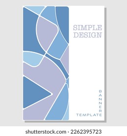 Geometric composition. Template for the design of title pages, covers, books, brochures, leaflets, posters, booklets. Layout of the interior and decoration ideas. Simple style