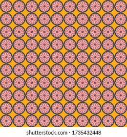 Geometric composition vector pattern illustration. Abstract background design with vibrant colors. Editable stroke.