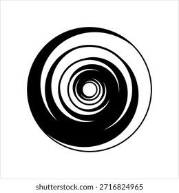 Geometric Concentric Shape Line Art Drawing Vector Art Illustration