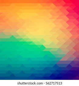 Geometric concept background with soft faded retro style pastel colors.