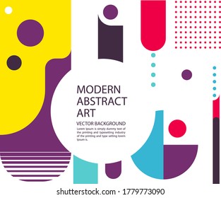 Geometric concept design with the Memphis style. Graphic background. vector, illustration