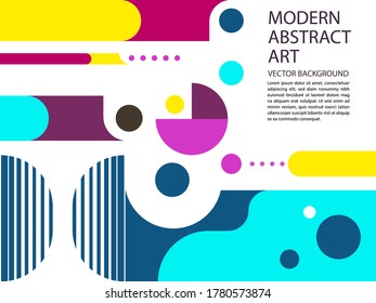 Geometric concept design with the Memphis style. Graphic background. vector, illustration