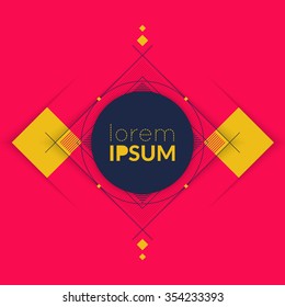 Geometric concept for web design