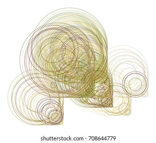 Geometric Conceptual background circles, bubbles, sphere or ellipses pattern for design. Vector illustration graphic.