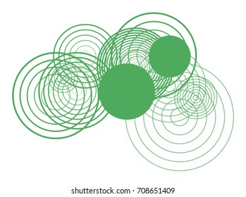 Geometric Conceptual background circles, bubbles, sphere or ellipses pattern for design. Vector illustration graphic.