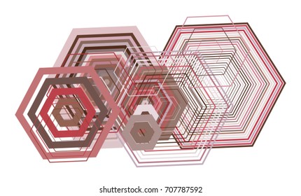 Geometric Conceptual background hexagon pattern for design. Vector illustration graphic.