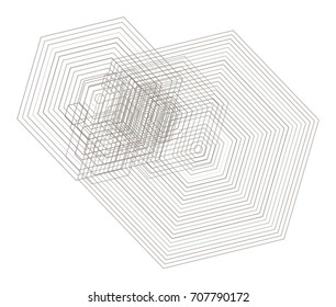 Geometric Conceptual background hexagon pattern for design. Vector illustration graphic.