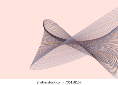 Geometric Conceptual background line & curve pattern for design. Vector illustration graphic.