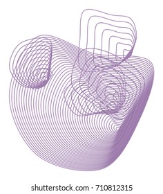 Geometric Conceptual background path lines pattern for design. Vector illustration graphic.