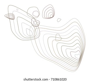 Geometric Conceptual background path lines pattern for design. Vector illustration graphic.