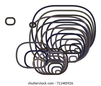 Geometric Conceptual background rounded rectangle pattern for design. Vector illustration graphic.