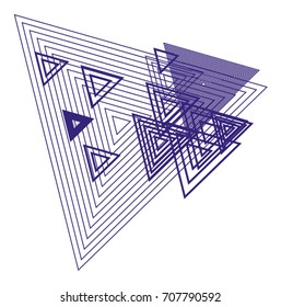 Geometric Conceptual background triangle pattern for design. Vector illustration graphic.