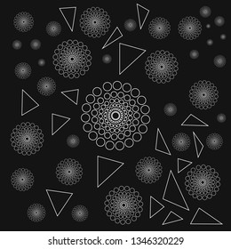 Geometric Conceptual Design Illustration Vector