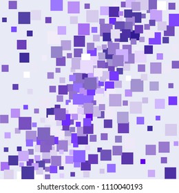 Geometric confetti vector background. Scatter of square elements. Random colored squares. Dynamic vector illustration for decorations, paper packaging, textile

