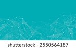 Geometric connected background. Connecting dots and lines. Global network connection. Banner template for technology.