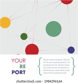 Geometric connection background. Molecule and communication illustration