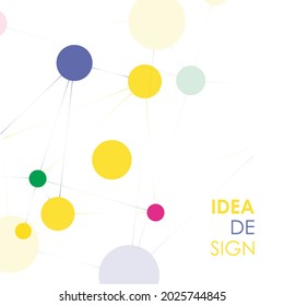 Geometric connection background. Molecule and communication illustration
