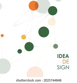 Geometric connection background. Molecule and communication illustration