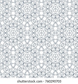 Geometric contour pattern on white background. Hand drawn organic abstract background.