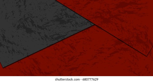 Geometric contrast background. Vector corporate design. Stone scratches effect.
