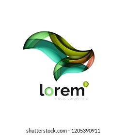 Geometric convergence vector business icon template