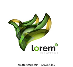 Plantilla de icono de negocio de vector de convergencia geométrica