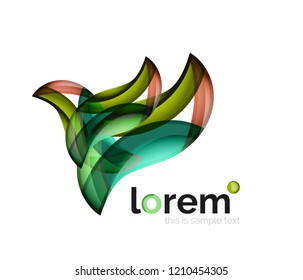 Plantilla de icono de negocio de vector de convergencia geométrica