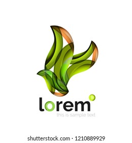 Geometric convergence vector business icon template
