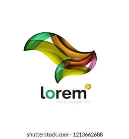 Geometric convergence vector business icon template