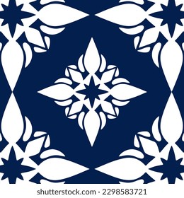 geometric cool abstract floral pattern