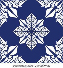 geometric cool abstract floral pattern
