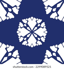 geometric cool abstract floral pattern