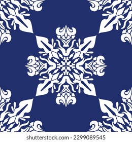 geometric cool abstract floral pattern